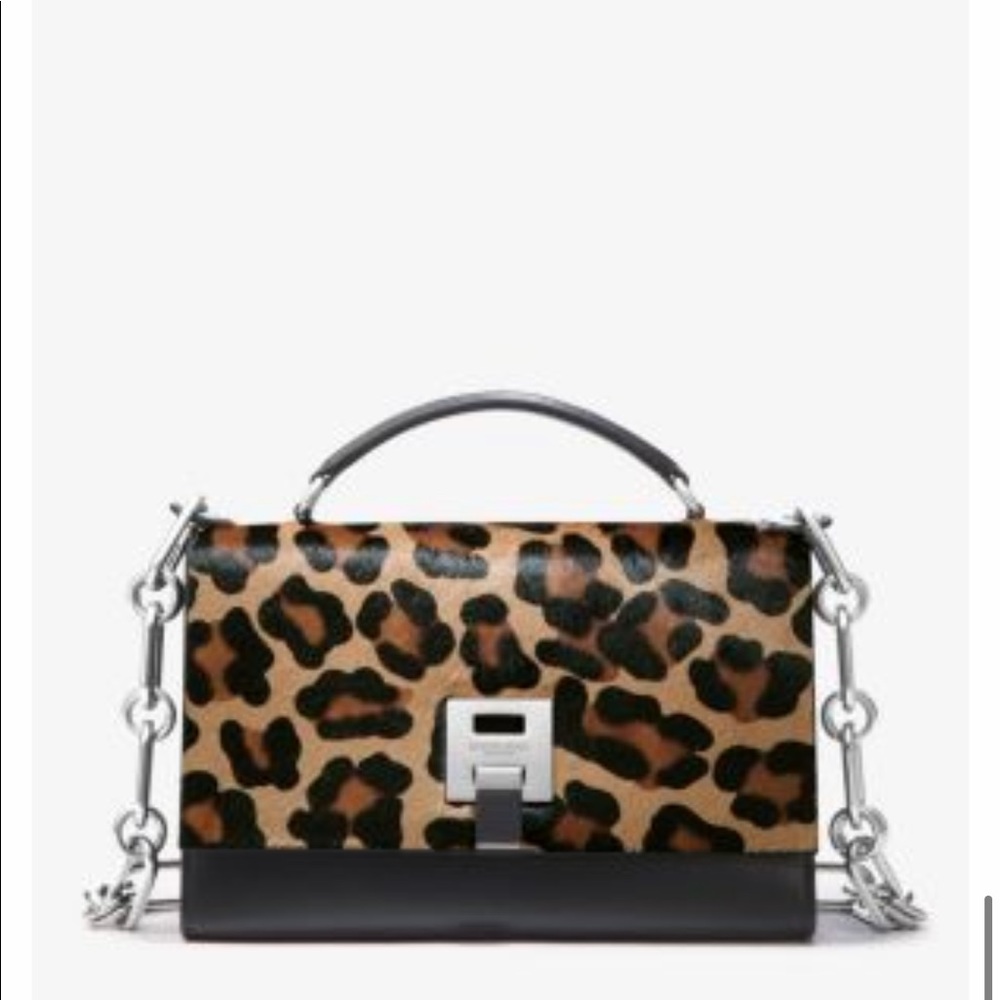 Bancroft Leopard Calf Hair Shoulder Bag